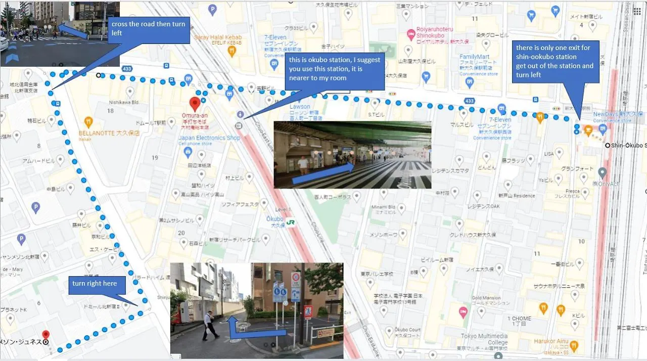 Apartment 大久保駅から４分、貸切、韓国ダウン至近、新宿/歌舞伎町に徒歩圏内 、단독사용민박 Tokyo Japan